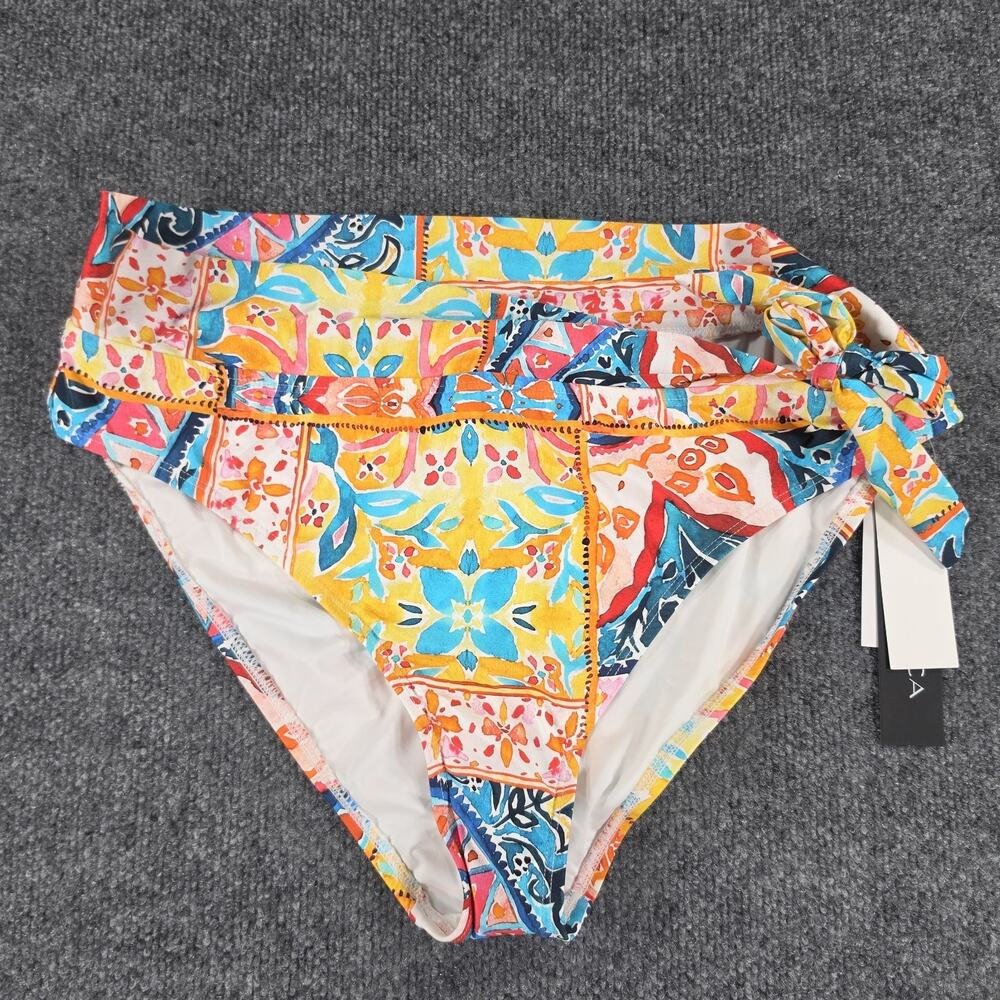 La Blanca Women's Side Tie Hipster Bikini Bottom Multi Size 16 NWT